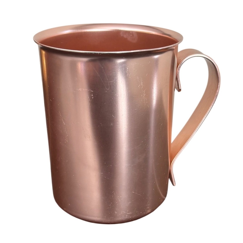 Vintage Bascal Copper Anodized Aluminum Mug | Mid Century Modern | Made in USA